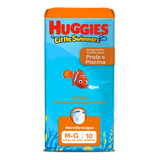 Fraldas Huggies Little Swimmers Praia Piscina G Por 10 Unidades
