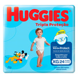 Fraldas Huggies Tripla Proteção Xg En Kit De 24 X 24 Unidades