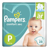Fraldas Pampers Confort Sec P X 28 Unidades