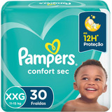 Fraldas Pampers Confort Sec Xxg X 30 Unidades