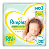 Fraldas Pampers Recém nascido Premium Care Rn 20 Unidades