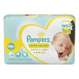 Fraldas Pampers Recém nascidos Premium Care Rn Com 36 un