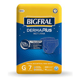 Fraldas Para Adultos Descartáveis Bigfral Derma Plus Noturna G X 7 U