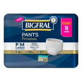 Fraldas Para Adultos Descartáveis Bigfral Descartável Pants Premium P m X 16 U