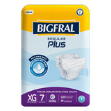 Fraldas Para Adultos Descartáveis Bigfral Regular Plus Xg X 7 U