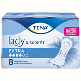 Fraldas Para Adultos Descartáveis Tena Lady Discreet Absorvente Para Incontinência Extra X 8 U