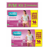 Fraldas Roupa Íntima Feminina Plenitud Femme P m Kit 2 Un