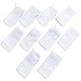 Fraldinha De Boca Bebê Porta Chupeta 100 Algodão Kit C 10 Branco 