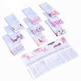 Fraldinhas De Boca Bebê Acabamento Pompom Kit C 10 Unidades 100 Algodão Dupla Camada Rosa Rose 