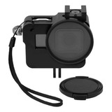Frame Case Proteção Alumínio lente Uv Gopro 65 Black imp Gp5