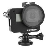 Frame Case Proteção Alumínio lente Uv Gopro 65 Black imp Gp6