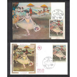 França 1970 Máximo Postal Fdc Edgar Degas Bailarina