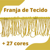 Franja De Tecido Amarelo Ouro