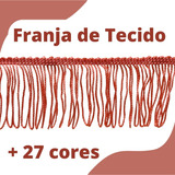 Franja De Tecido Coral