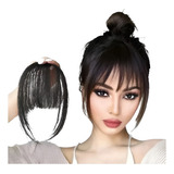 Franja Fake Estilo Coreana Aplique Tic Tac Caimento Natural