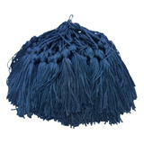 Franja Tassel Pingente 50 Unidades Rosa Claro Atacado Cor Azul petróleo