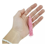 Franja Tassel Pingente 50 Unidades Rosa Claro Atacado