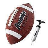 Franklin Sports Futebol Americano Tamanho Júnior Bolas De Futebol Infantis Grip Rite Couro Sintético Com Aderência Extra Perfeita Para Crianças Marrom