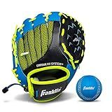 Franklin Sports Luva De Beisebol Infantil NeoGrip Boys Girls Youth Tball Glove Toddler Youth Teeball Baseball Softball Mitt Arremesso De Mão Direita 24 Cm Azul