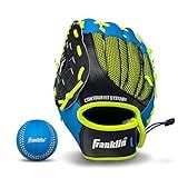 Franklin Sports Luva De Beisebol Para Dentista Beisebol Luva De Campo Juvenil Canhota E Direita Neo Grip Couro Sintético Arremesso De Mão Esquerda De 23 Cm Luva Pronta Para Brincar Azul