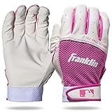 Franklin Sports Luvas De Rebatedor Juvenis Teeball Youth Flex Luvas De Rebatedor Infantis Para Beisebol Softbol Rosa Branco Grande 21206F4