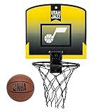 Franklin Sports NBA Utah Jazz Mini Cesta De Basquete Sobre A Porta Mini Cesta De Basquete Infantil Com Basquete NBA Fan Shop Mini Argola Para Quarto Escritório Conjunto De Mini Argolas Sobre A