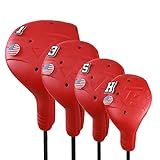 FRANKTECH Capas De Cabeça De Golfe 4 Peças Ou 1 Peça De Capas De Taco De Golfe De Plástico Eva Para Motorista Fairway Woods Hybrid Capa De Cabeça De Motorista Com Alfinetes Cabe Em Todos Os Tacos D