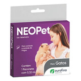 Frasco Antiparasitário Para Pulga Ourofino Neopet Para Gato 8kg