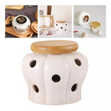 Frasco De Armazenamento De Porcelana Com Tampa Armazenament