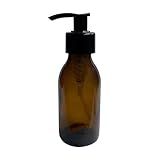 Frasco De Vidro Âmbar 100ml Com Válvula Pump -10 Peças-