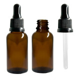 Frasco De Vidro Âmbar De 30 Ml Conta Gotas Kit Com 30 Unid