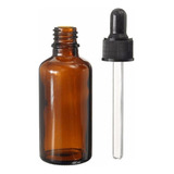 Frasco De Vidro Conta Gotas 30ml 20 Unidades Cor Preto