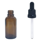 Frasco De Vidro Conta Gotas 30ml 30 Unidades Cor Preto