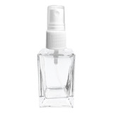 Frasco De Vidro Quadrado 30 Ml Válvula Spray Kit Com 25 Unid