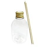 Frasco Difusor Pet 250ml C Tampa Metal 20 Unidades Dourado 