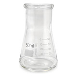 Frasco Erlenmeyer Vidro Boca Larga Boro 3 3 50ml