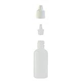 Frasco Plástico Natural C Conta Gotas 30ml 100 Peças Branca 