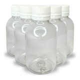 Frasco Plástico Pet Cristal 100ml Com Tampa Lacre 50 Un