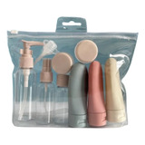 Frasco Pote Silicone Kit 8 Creme Shampoo Viagem Vários Tam