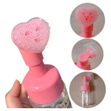 Frasco Pump Coração 100ml Espuma Limpeza Facial Skin Care
