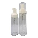 Frasco Pump Espumador 50ml Limpeza Alongmento Extensão Cílio 100ml X 10un 