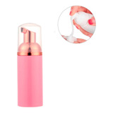 Frasco Pump P Fazer Espuma E Higienizacao Facial 50ml Rosa