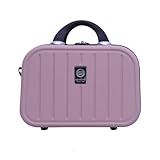 Frasqueira Necessarie De Viagens Chicago Tamanho Único De Mão ABS Rígida Fechamento Em Ziper Com Organizador Interno Pink Santino SDF222U