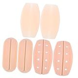 FRCOLOR 12 Peças Espaçadores De Ombro Almofadas Traseiras Ao Ar Livre Ombreiras De Silicone Tapete Silicone Absorvente De Seios Suporte De Almofada De Alça De Sutiã Suave