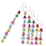 FRCOLOR 12 Peças Sino Brinquedo De Papagaio Jingle Som Papagaio Brinquedo Gaiola De Pássaro Sino Decoração Brinquedos De Pássaros Para Calopsitas Brinquedos De Pássaros Para Periquitos