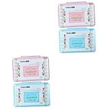 FRCOLOR 4 Caixas Kit Maquiagem Kit De Maquiagem Almofadas De Lavagem Facial De Algodão Toalhetes De Limpeza Almofadas De Algodão Sopro Facial Efeito Algodão De Limpeza