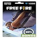 Free Fire 1550 Diamantes Gift Card