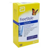 Freestyle Optium 100 Tiras De Glicemia