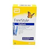 FreeStyle Optium Tira Teste Com 50 Unidades