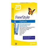 Freestyle Optium Tiras Reagentes Medir Glicemia 50 Unidades